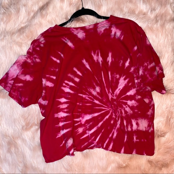 Cropped Budweiser Beer Tee Oversized Shirt Custom Tie Dye - Picture 5 of 5